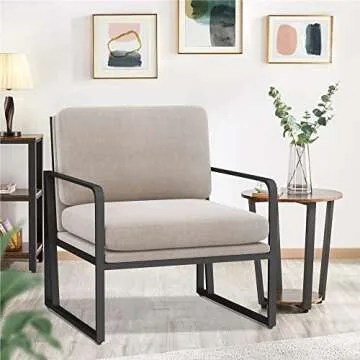 ALISH Modern Velvet Accent Chair for Home or Office