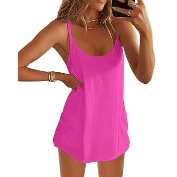 ATHMILE Women’s Summer Mini Dress for Workout & Casual