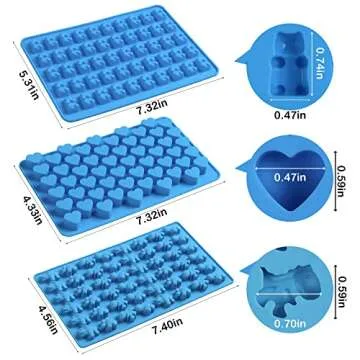 Sidosir Silicone Candy Molds - 4 Fun Shapes Included