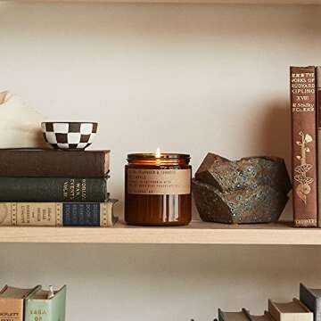 PF Candle CO Teakwood & Tobacco Large Candle, 12.5 OZ