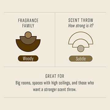 PF Candle CO Teakwood & Tobacco Large Candle, 12.5 OZ