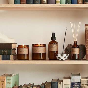 PF Candle CO Teakwood & Tobacco Large Candle, 12.5 OZ