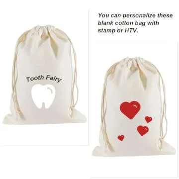 20pcs HRX Muslin Bags - Reusable Cotton Gift Pouches