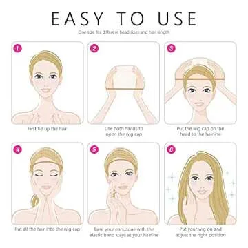 4 Pcs Stretchy Nylon Wig Caps, Brown Skin Tone Wig Cap for Women, Bald Cap for Wigs