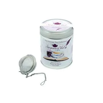 Jane Austen Gifts Set - Jane Austen Candle, Jane Austen Socks, Jane Austen Tea with Small Tea Infuser Ball, and Jane Austen Notecards