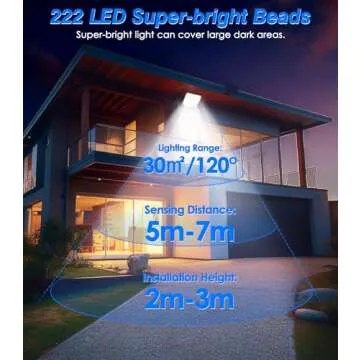 MoKo Solar Motion Sensor Lights - Eco-Friendly & Bright Outdoor Lighting