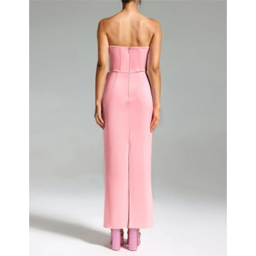 Elegant Floral Bodycon Dress for Women - Chic Pink Style