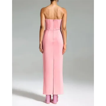 Elegant Floral Bodycon Dress for Women - Chic Pink Style