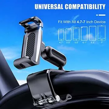 360° Rotation Car Phone Holder for Smartphones 4 to 7 Inch
