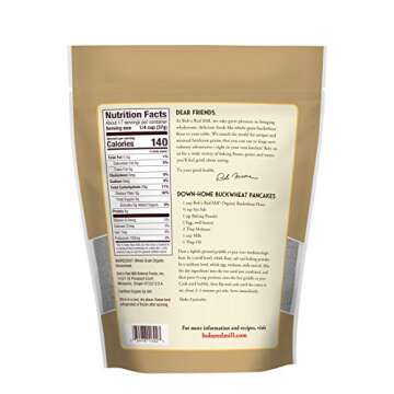 Bobs Red Mill, Organic Buckwheat Flour, 22 Ounce