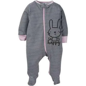 Gerber Baby-Girls 4 Pack Sleep 'N Play Footies