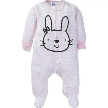 Gerber Baby-Girls 4 Pack Sleep 'N Play Footies