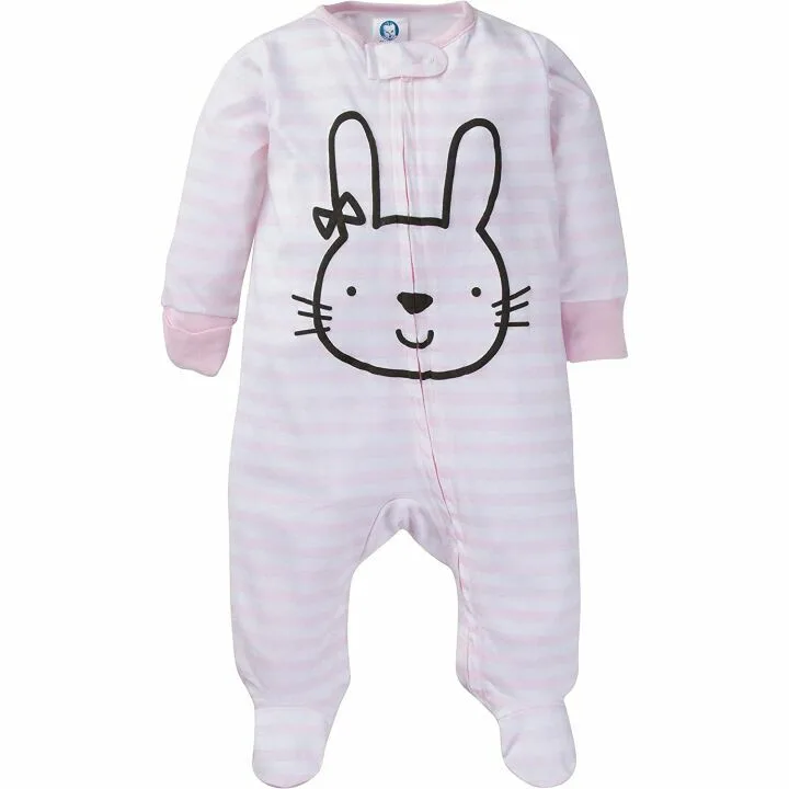 Gerber Baby-Girls 4 Pack Sleep 'N Play Footies