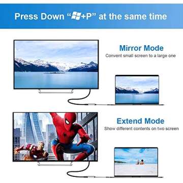 USB to HDMI Adapter for 1080P HD Video Output