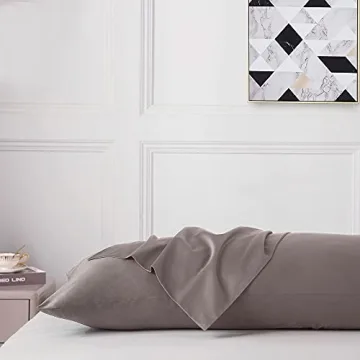 Leeden Body Pillow Cover Soft Cotton 800 Thread Count