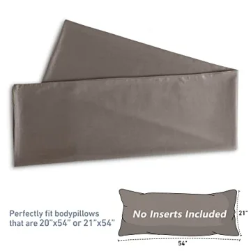 Leeden Body Pillow Cover Soft Cotton 800 Thread Count