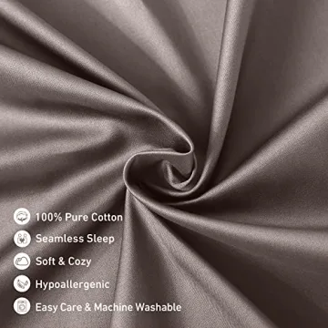 Leeden Body Pillow Cover Soft Cotton 800 Thread Count