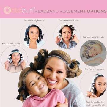 Octocurl Heatless Curlers - Soft Hair Rollers for Medium Hair