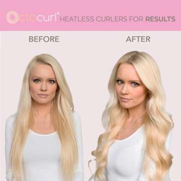 Octocurl Heatless Curlers - Soft Hair Rollers for Medium Hair