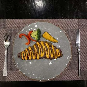 Rustic 12-Piece Melamine Dinnerware Set for 4