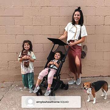 The Clutch Stroller by Delta Children - Lightweight Compact Folding Stroller - Fits Airplane Overhea...