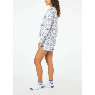 Yiulangde Women Cute Ribbit Monkey Pajamas Y2k Animal Print 2 Piece Preppy Pjs Shorts Matching Button Up Lounge Shirts Pj Set