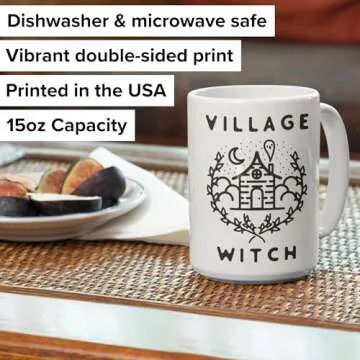 LookHUMAN Halloween Witchy Coffee Mug - Village Witch Cup for Tea Lovers - Scary-Themed Novelty GIft...