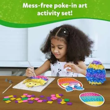 Skillmatics Poke-in Art - Creative Easter Craft Kit for Kids 4-9
