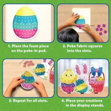 Skillmatics Poke-in Art Kit - Mess-Free Easter Craft for Kids
