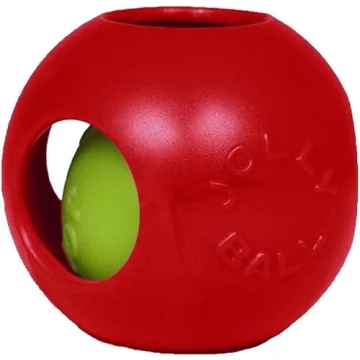 Jolly Pets Teaser Ball Dog Toy for Small Dogs - Red