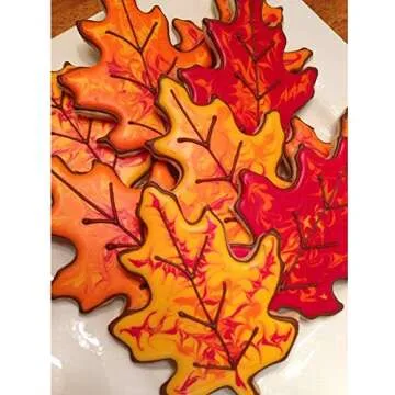 Orapink Autumn Leaf Cookie Cutters for Fun Baking 4 pcs