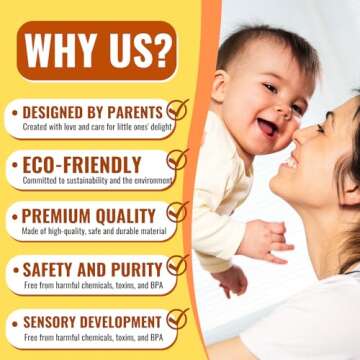 Pure Natural Rubber Sensory Ball Rainbow 4" - All Natural Sensory Toy, Promotes Sensory Development, Rainbow Colors, Perfect Bouncer, Gentle Squeaking, BPA Free, PVC Free, Food-grade paint