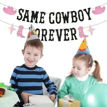 Perfect Same Cowboy Forever Banner for Parties
