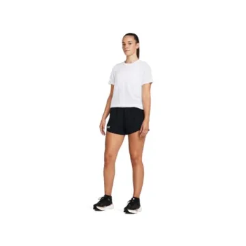 Under Armour Womens Fly by Shorts, (001) Black/Black/Reflective, X-Small