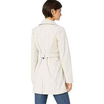 Sebby Collection Women's Soft Shell Trench Coat – Stylish & Functional