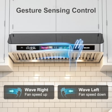 30 Inch Range Hood - Voice & Gesture Control, 900 CFM