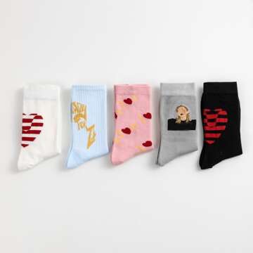 Yuoos TS Women’s Socks - Soft Cotton Album Inspired Long Socks for Girls