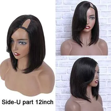 MORICHY 12inch Human Hair Wig for Black Women