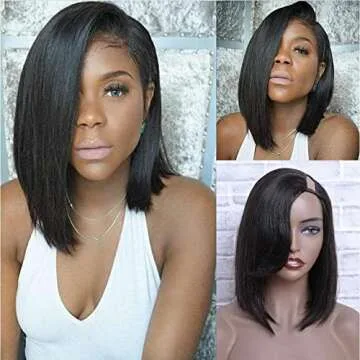 MORICHY 12inch Human Hair Wig for Black Women