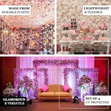Vibrant 13 Sq ft Flower Wall Mats for Stunning Backdrops