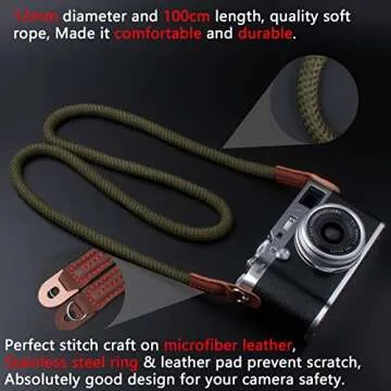 VKO Camera Strap - Soft Nylon Neck and Shoulder Strap 100cm