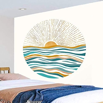 Ocean Sunrise Wall Tapestry for Vibrant Home Decor