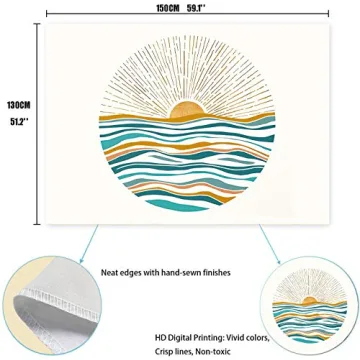 Ocean Sunrise Wall Tapestry for Vibrant Home Decor