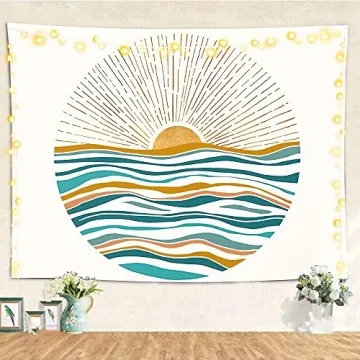 Ocean Sunrise Wall Tapestry for Vibrant Home Decor