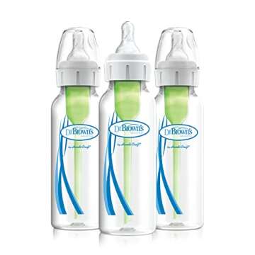 Dr. Brown’s Specialty Feeding System Starter Kit, Narrow Baby Bottles, Infant-Paced Feeding Valve,...