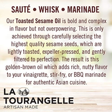 La Tourangelle Toasted Sesame Oil for Cooking and Dressings