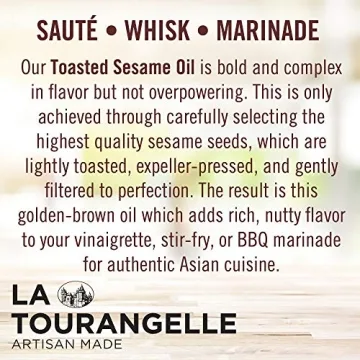La Tourangelle Toasted Sesame Oil for Cooking and Dressings