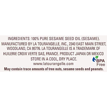 La Tourangelle Toasted Sesame Oil for Cooking and Dressings