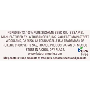 La Tourangelle Toasted Sesame Oil for Cooking and Dressings