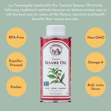 La Tourangelle Toasted Sesame Oil for Cooking and Dressings
